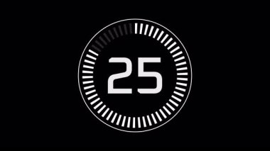 Asgari 30 Saniyelik Sayısal Geri Sayım Canlandırması