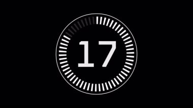 Dairesel İlerleme Çubuğu ile 20 Saniye Geri sayım Zamanlayıcısı Canlandırması