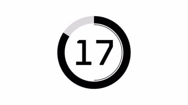 Temiz 20 Saniye Geri sayım Zamanlayıcısı Canlandırması