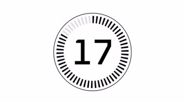 Temiz 20 Saniye Geri sayım Zamanlayıcısı Canlandırması