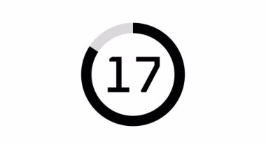 Temiz Asgari 20 Saniye Geri sayım Canlandırması