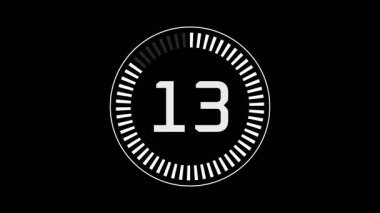 15 Saniyelik Sayısal Geri sayım Zamanlayıcısı CanlandırmasıName