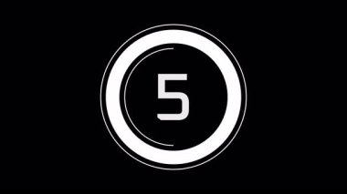 Dairesel İlerleme Çubuğu ile 5 Saniyelik Geri Sayım Canlandırması