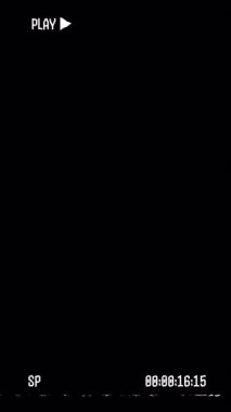 VHS teyp efekti statik arıza ekran retro vintage video örtüsü