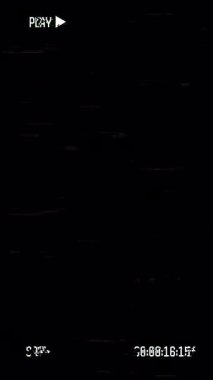 VHS statik arıza retro vintage gürültü bozma efektini kaplar