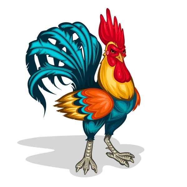 Ilustración vectorial de un gallo — Archivo Imágenes Vectoriales