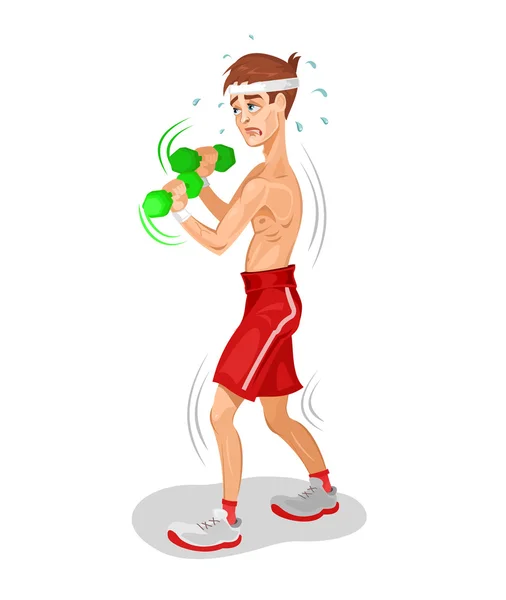 Vector illustration of an athlete — Stock Vector