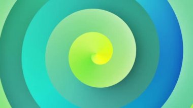 Degrade sarmal animasyonlu arka plan döngü dönen yeşil mavi