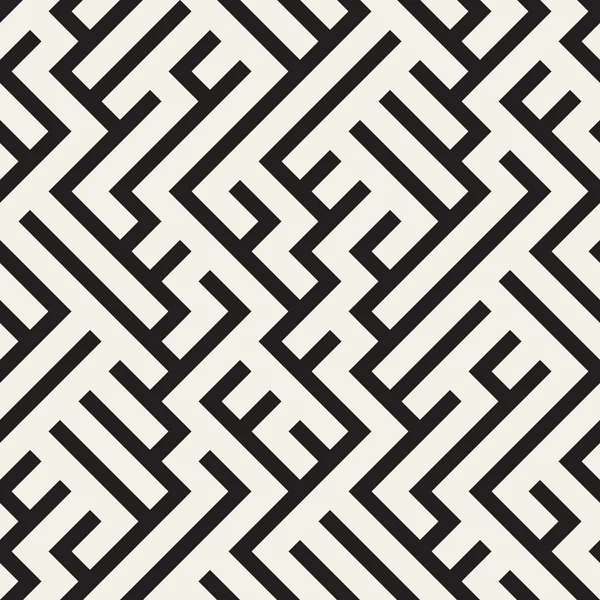 Padrão de labirinto geométrico sem costura vetorial — Vetor de Stock