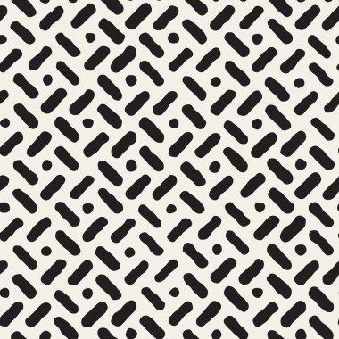 Çapraz çizgiler daireler desen vektör Dikişsiz el çekilmiş