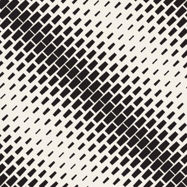 Vektör sorunsuz siyah ve beyaz çapraz noktalı dikdörtgenler desen