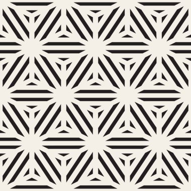 Vektör sorunsuz siyah ve beyaz küp satır kılavuz deseni