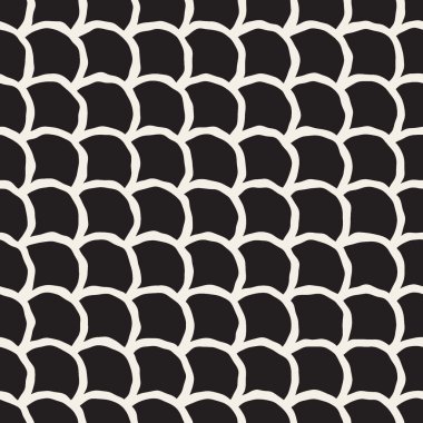 Oryantal desen vektör sorunsuz elle çizilmiş yuvarlak hatları