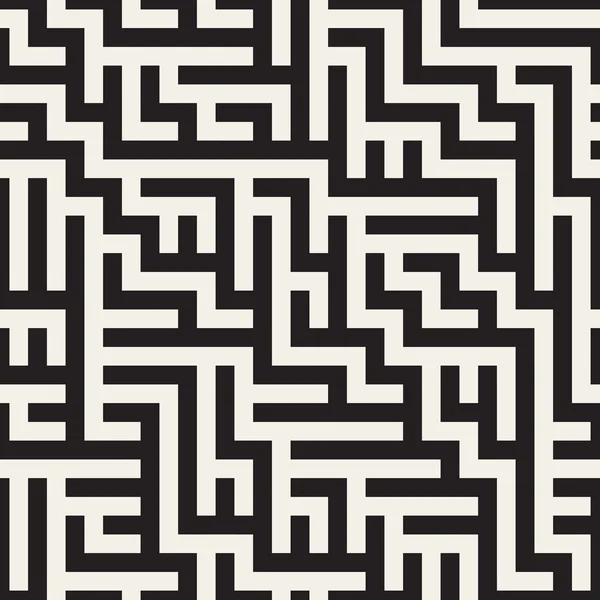 Modèle de labyrinthe géométrique sans couture vectoriel — Image vectorielle