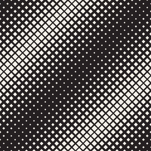 Patrón de rejilla geométrica de semitono diagonal de rombo sin costura vectorial — Archivo Imágenes Vectoriales
