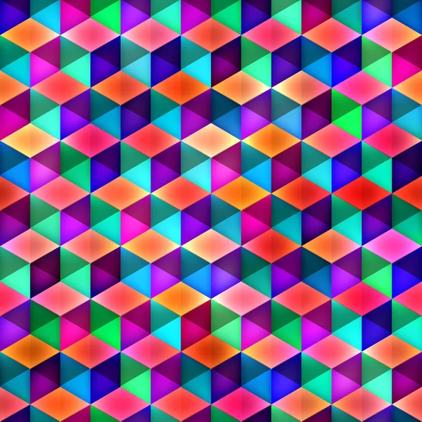 Raster sömlös Multicolor kuber mönster — Stockfoto