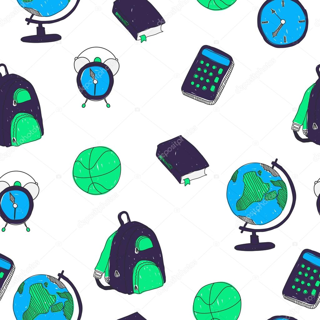 Nuovo retro colorato al reticolo senza giunte del banco Elementi variopinti di disegno lineare og to per semestre di scuola tessile tessuto