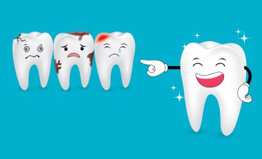 beyazlatma diş illüstrasyon