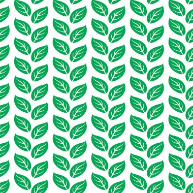 Yeşil yapraklar pürüzsüz desen. 