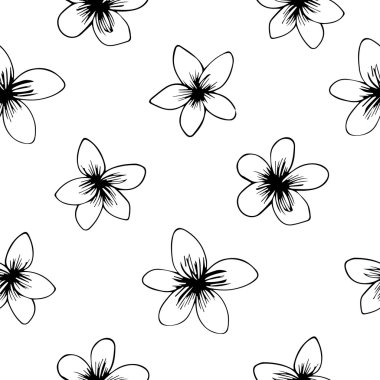 Çiçek el çizmek stili.