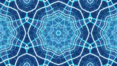 Geometrik ve Modern Tasarım Elementleriyle Soyut Mavi Fütürist Dijital Sanat.