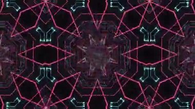 Teknolojik ve Gelecek Temalı Soyut Dijital Tünel Görselleri.