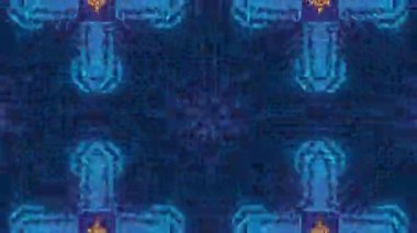  Soyut Geometrik Tasarımlar Altın Yapılı Büyüleyici Kaleydoskopik Desenler.