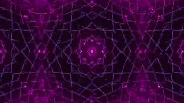 Devre Panosu ve Neon Yeşil Aksanları ile Soyut Geometrik Desen Animasyonu.