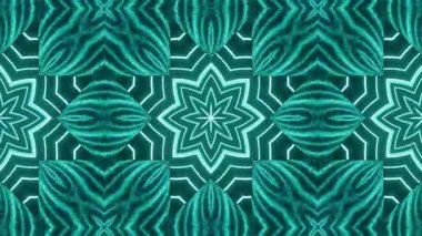 Teal ve Karanlık Arkaplanda Neon Çizgileri ile Soyut Geometrik Desen CanlandırmasıName.