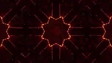 Tekrarlayan Kaleydoskop Tasarımı ile Soyut Geometrik Desen Animasyonu.