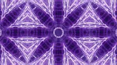 Hareket halindeki Soyut Geometrik Mor Desenler, Görselleştirme Verileri veya Teknolojisi.