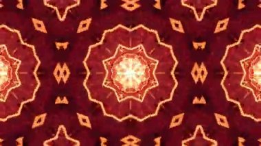 Ilık Renkli Soyut Parlak Geometrik Kaleydoskopik Arkaplan.