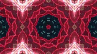 Kırmızı ve Mavi Işıkların soyut Kaleydoskop Karanlık Arkaplan.