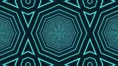 Gelecek ve Yaratıcı Tasarımla Soyut Neon Geometrik Şekiller Canlandırması.