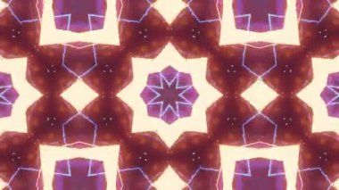 Canlı geometrik şekilleri ve geleceksel tasarımı olan soyut kaleydoskop arkaplanı.
