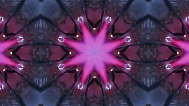 VJ ve Arkaplan için Renkli Kaleydoskop Kusursuz Döngüleme Görüntüleri.