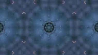 Hipnotik Çiçek Kaleydoskobu Tekrarlanan Desenler Arasında Büyüleyici Görsel Yolculuk.