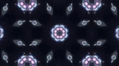 Kozmik Temalı Karmaşık Kaleydoskopik Desenler, Soyut Uzay Görselleştirmesi.