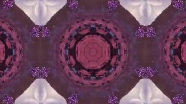 Karmaşık Desenler ve Ritmik Dönüşümlerle Büyüleyici Kaleydoskopik Video.
