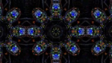 Canlı Kaleydoskopik Desenler Renk ve Simetrinin Büyüleyici Görsel Senfonisi.