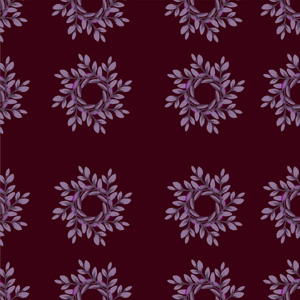 Karanlık bir arka planda desensiz dekoratif çiçek deseni. vektör illüstrasyonu.