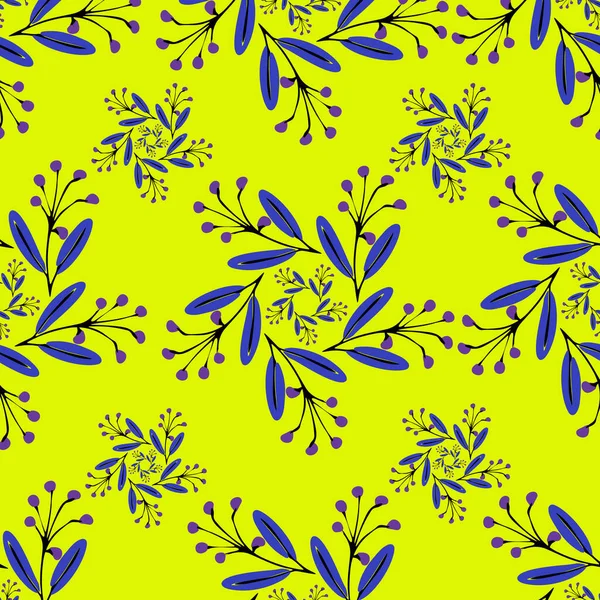 Soyut çiçeklerin kusursuz deseni, vektör arkaplanı