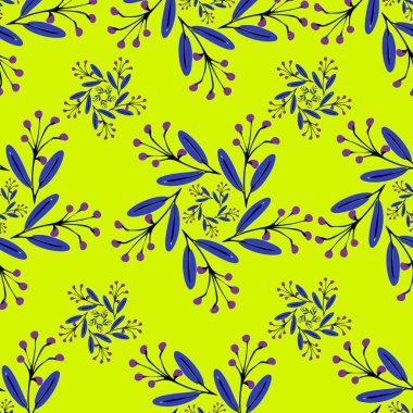 Soyut çiçek desenleri.