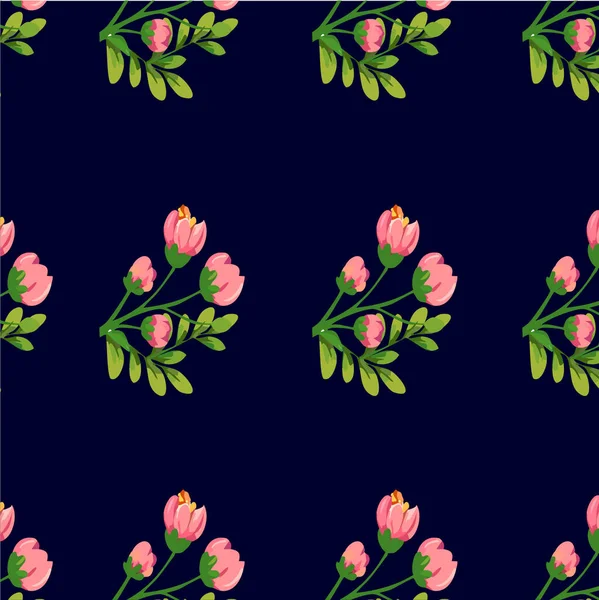 suluboya çiçek seamless modeli