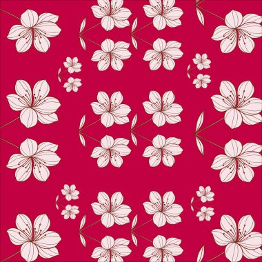 Çiçeklerle kusursuz desen