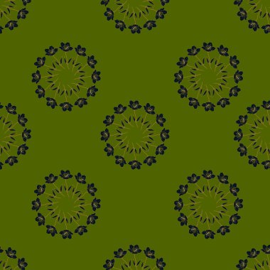 Geometrik süslemeli vektör deseni. Kusursuz tasarım dokusu.