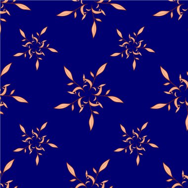 Soyut basit çiçeklerin kusursuz deseni