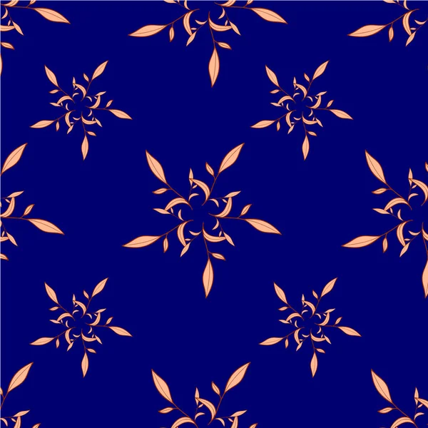 Dekoratif çiçeklerle kusursuz desen