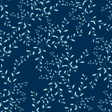 Soyut basit yaprakların kusursuz deseni