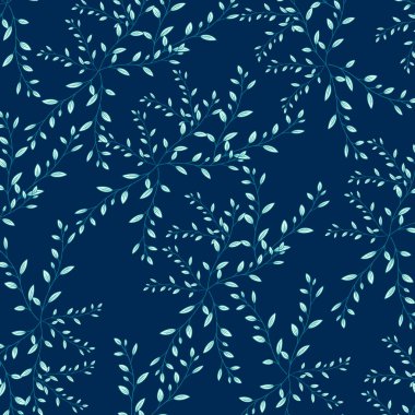 Dalları ve dalları olan kusursuz bir desen. Çiçek arkaplanı.